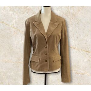 Calvin Klein Jeans Corduroy Jacket Women's Large in Tan Blazer/Jacket